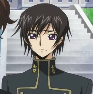 🥀 Lelouch Lamperouge Code Geass Anime, Personaggio, Lelouch, Code Geass, Personaggio anime whatsapp sticker