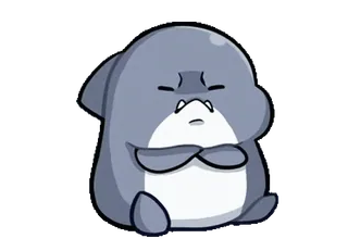 ⭐ shark, cartoon, cute, animal, sticker whatsapp sticker