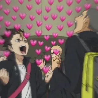 💞 anime, hearts, friendship, excitement telegram sticker
