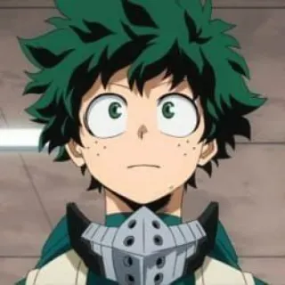 🙂 Izuku Midoriya My Hero Academia Anime, Manga, Izuku Midoriya, My Hero Academia, Héroe, Personaje, Deku telegram sticker