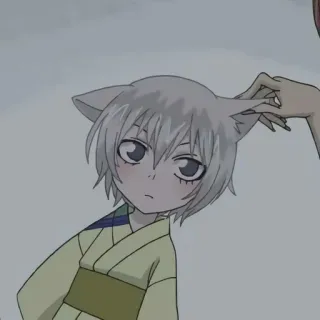 🦊 anime, cat ears, character, manga telegram sticker