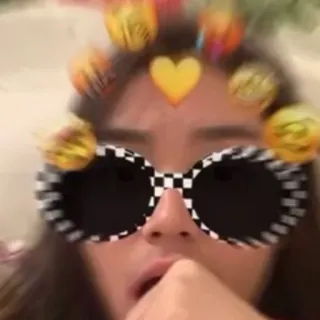 😨 sonnenbrille, emoji, herz, gesicht, filter, porträt whatsapp sticker