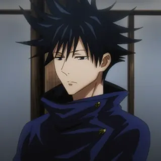 ♣️ Megumi Fushiguro Jujutsu Kaisen Anime, Manga, Zauberer, Schüler, Ernst telegram sticker