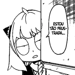 👀 Anya Spy x Family ESTOU TÃO FRUSTRADA... Anya, Spy x Family, frustrado/a, anime, manga, triste telegram sticker