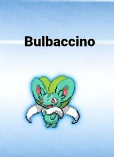 🆘 Bulbaccino bulbaccino, pokemon, fusion, fan art, imut telegram sticker
