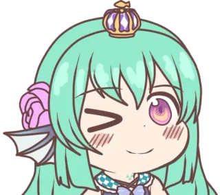😉 Anime, Adesivo, Garota, Fofa, Kawaii, Chibi telegram sticker