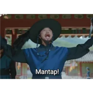 😆 Mantap! mantap, expression, korean, man, excited, culture telegram sticker
