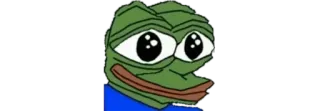 🐸 Pepe the Frog Лягушонок Пепе, Мем, Интернет-мем, Лягушка, Мультфильм telegram sticker