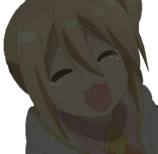🥺 动漫, 女孩, 可爱, 哭泣, 快乐, 喜悦 telegram sticker