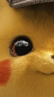 🌝 Pikachu Detective Pikachu 皮卡丘, 宝可梦, 侦探, 黄色, 卡通, 电影 telegram sticker