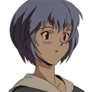 🔷 Rei Ayanami Neon Genesis Evangelion anime, rei, ayanami, evangelion telegram sticker