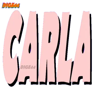 🙂 CARLA Name, Carla, Text, Rosa telegram sticker