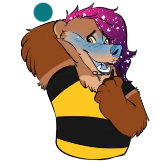 😳 antropomórfico, furry, desenho animado, animal, personagem, adesivo telegram sticker