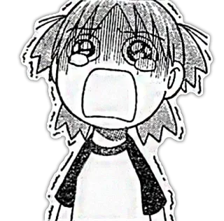 😭 Anime, Dibujos animados, Chica, Impactada, Asustada, Miedo whatsapp sticker