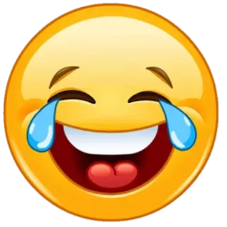 😂 emoji, laughing, happy, tears, face telegram sticker