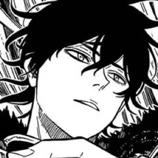 🌟 Yuno Black Clover Аниме, Манга, Black Clover, Юно, Король магов, Магия telegram sticker