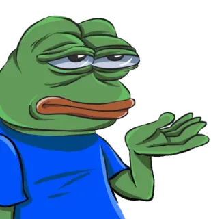 😑 Pepe the Frog pepe, grenouille, mème, mème internet telegram sticker