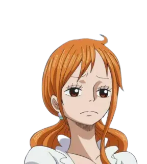 👑 Nami One Piece Anime, One Piece, Nami, Personnage whatsapp sticker