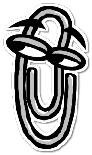 😏 Clippy Clippy, Microsoft, скрепка, мультфильм, помощник, офис telegram sticker