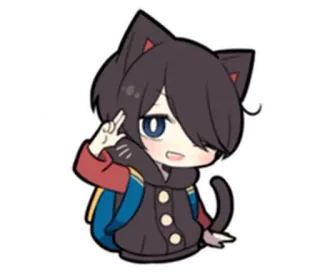 😋 Anime, Catboy, Chibi, Kawaii, Sticker telegram sticker