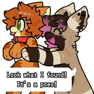 😸 Look what I found! It's a poes! telegram sticker