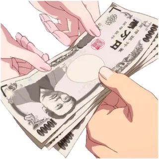 💸 10000円 dinero, divisa, yen, japón, efectivo, transacción telegram sticker