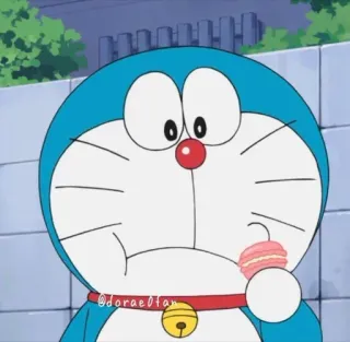 😌 Doraemon @doraefan doraemon, hoạt hình, anime, mèo máy, manga whatsapp sticker