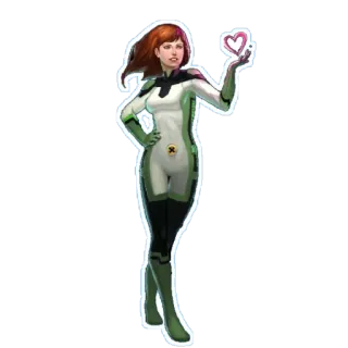 ❤️ Jean Grey 진 그레이, 마블, 엑스맨, 슈퍼히어로, 돌연변이 telegram sticker