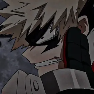 ❤️‍🔥 Katsuki Bakugo My Hero Academia Anime, Bakugo, My Hero Academia, Explosie, Woede, Manga telegram sticker