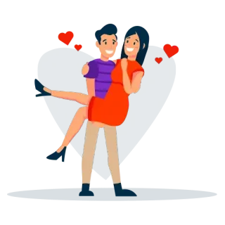 ❤️ coppia, amore, romantico, cuore, affetto, relazione telegram sticker