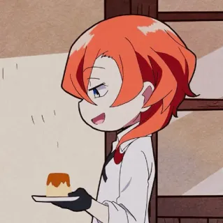 🥀 Chuuya Nakahara Bungo Stray Dogs Anime, Charakter, Chibi, Bungo Stray Dogs, Pudding whatsapp sticker