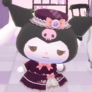 😏 Kuromi kuromi, Sanrio, słodkie, kawaii, kreskówka telegram sticker