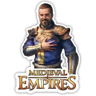🤚 Medieval Empires MEDIEVAL EMPIRES medieval, empires, strategy, game, character, historical, armor, nobleman telegram sticker
