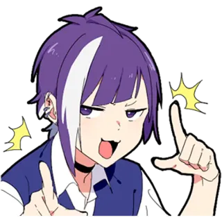 👉 anime, cartoon, character, sticker, cheerful whatsapp sticker