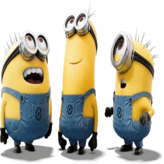 🙄 Minions Minions, Hoạt hình, Hài hước, Vàng, Kẻ trộm mặt trăng telegram sticker