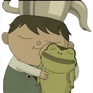 ❤️ Wirt Over the Garden Wall dibujos animados, rana, animado, pegatina, lindo, Más allá del jardín, Wirt telegram sticker
