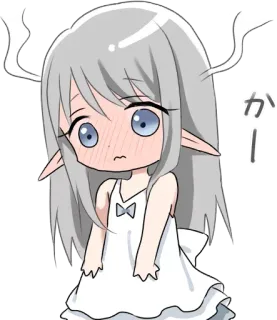 😩 カー Anime, Kawaii, Chibi, Elf, Słodkie, Jeleń telegram sticker