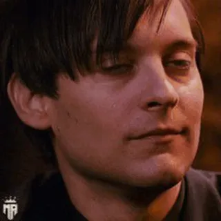 🕷 Tobey Maguire triste, meme, llorando, hombre, actor telegram sticker