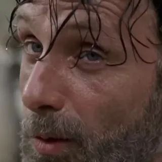 😉 Rick Grimes The Walking Dead Rick Grimes, The Walking Dead, zombies, survival, AMC, Andrew Lincoln telegram sticker