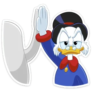 ✋ Scrooge McDuck DuckTales Scrooge, McDuck, bebek, kartun, kaya, uang telegram sticker