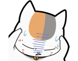 😓 gato, animal, kawaii, lindo, pegatina, ilustración whatsapp sticker