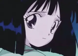🙃 Anime, Garota, Desenho animado, Triste, Mangá telegram sticker