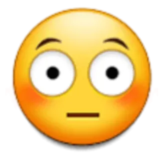 😳 emoji, face, shocked, surprised, blushing telegram sticker