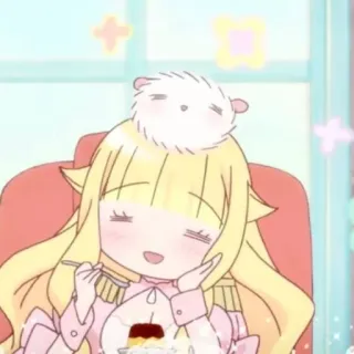 ☁️ Anime, Lindo, Postre, Personaje, Kawaii, Hámster whatsapp sticker
