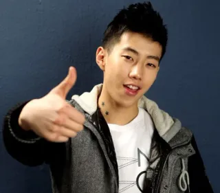 👍 Jay Park Jay Park, penyanyi, K-pop, jempol ke atas, selebriti telegram sticker