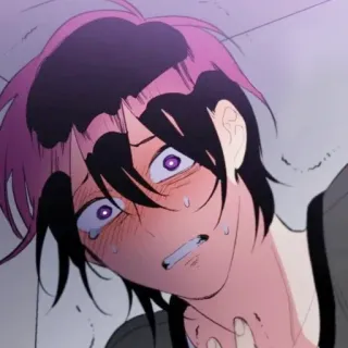 😟 动漫, 漫画, 哭, 难过, 情绪化 telegram sticker