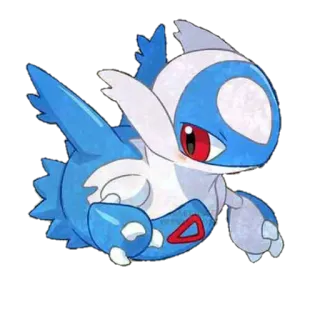 😊 Latios Pokemon pokemon, latios, blue, white, flying, cartoon telegram sticker