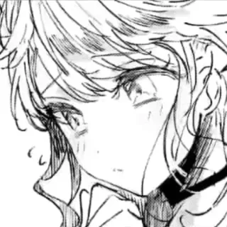 🥺 Anime, Manga, Sztuka, Rysunek, Szkic, Portret telegram sticker