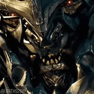 🌟 Megatron Transformers transformers, megatron, decepticon, robot, science-fiction, film, méchant telegram sticker