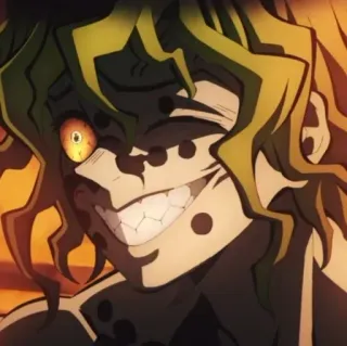 💀 Gyutaro Demon Slayer Аниме, Демон, Злодей, Гютаро, Клинок, рассекающий демонов whatsapp sticker